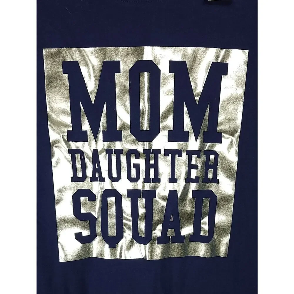 Children’s Place Girl’s Graphic Tee 16 XXL Navy Gold NWT